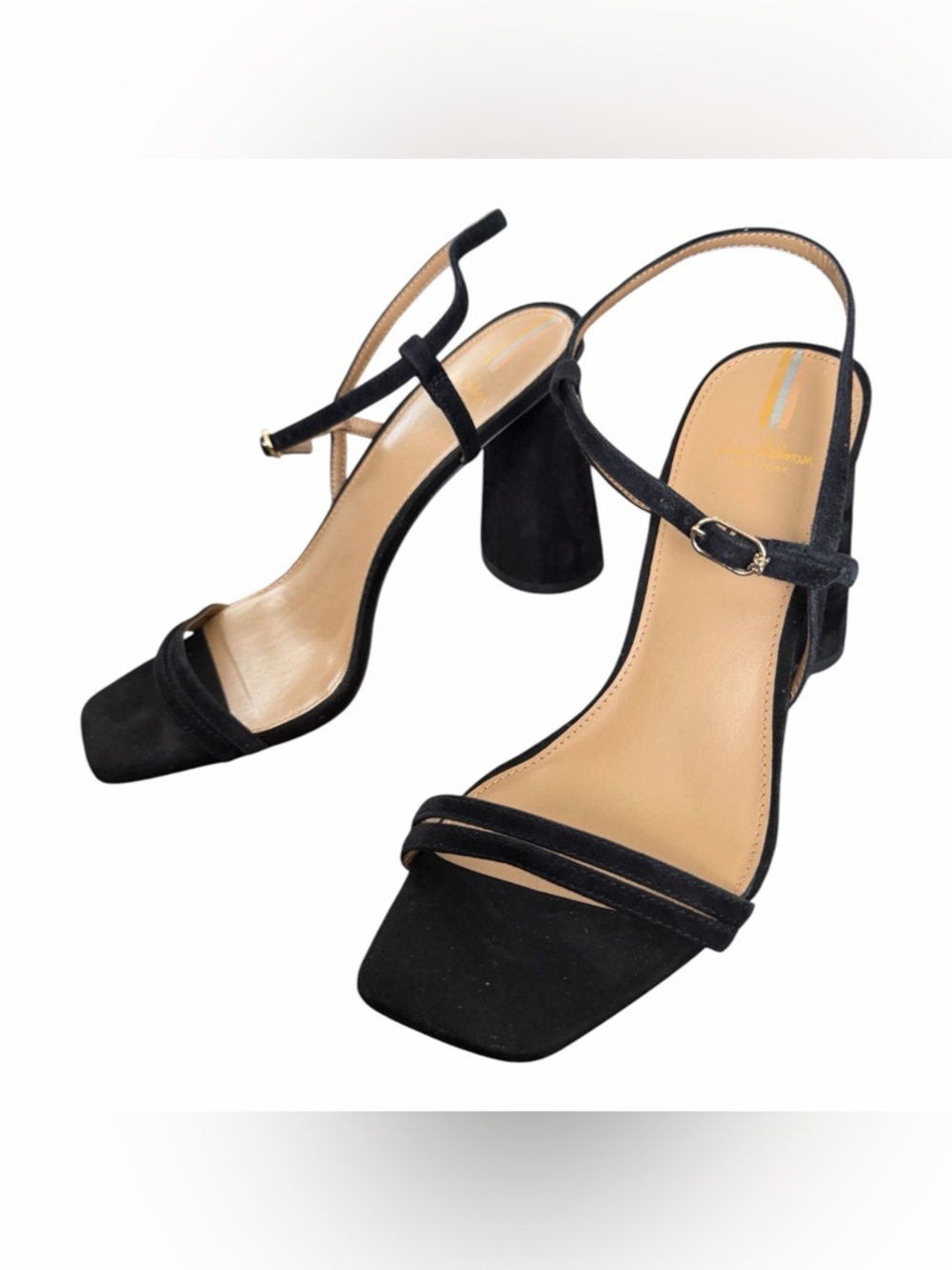 Sam Edelman Black Strappy Block Heel Sandals - Picture 14 of 15